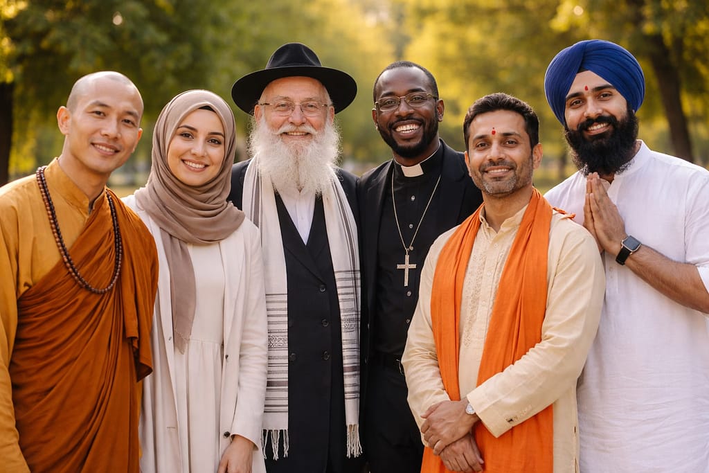 An image of people with different faith-What Does Science Say About Faith, Stress, and Longevity?