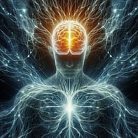 an image of a man showing the connection of mind and body